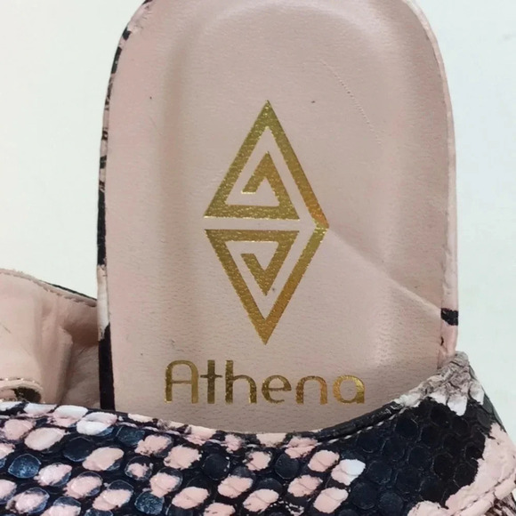 Athena Pink & Black Sexy Lace Up Stilettos - Picture 7 of 8